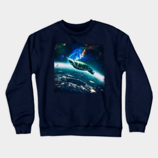 space tortoise sci fi Crewneck Sweatshirt